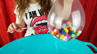 Making Slime With Giant Balloons - Only Popping Compilation