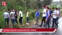 Mevsimlik işçileri taşıyan kamyonet devrildi