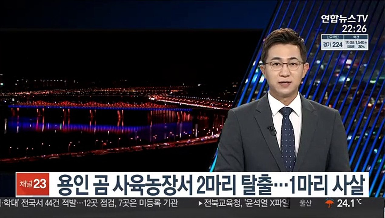 용인 곰 사육농장서 2마리 탈출…1마리 사살