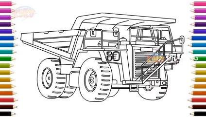 Dam Truk Tambang, Drawing Entertainmen Episode Menggambar Dan Mewarnai Dam TrukTambang