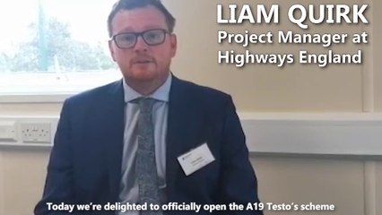 Testo's flyover on the A19 officially opens