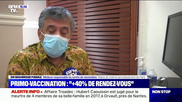 Primo-vaccination: les rendez-vous en hausse de 40% hier, selon Olivier Véran