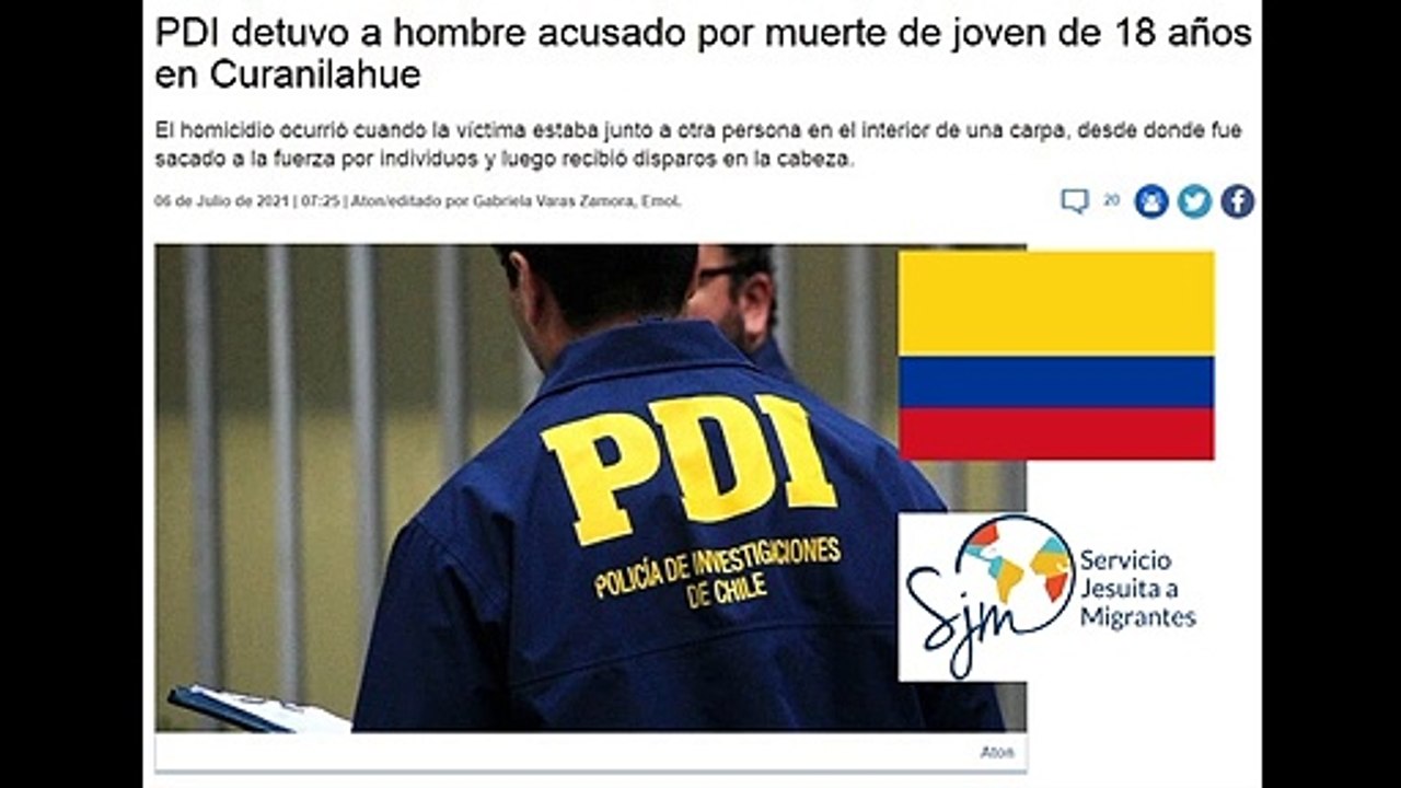 Colombiano detenido en Alto Hospicio por homicidio realizado Enero 2020 - EMOL