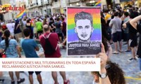 Manifestaciones multitudinarias en toda España reclamando justicia para Samuel