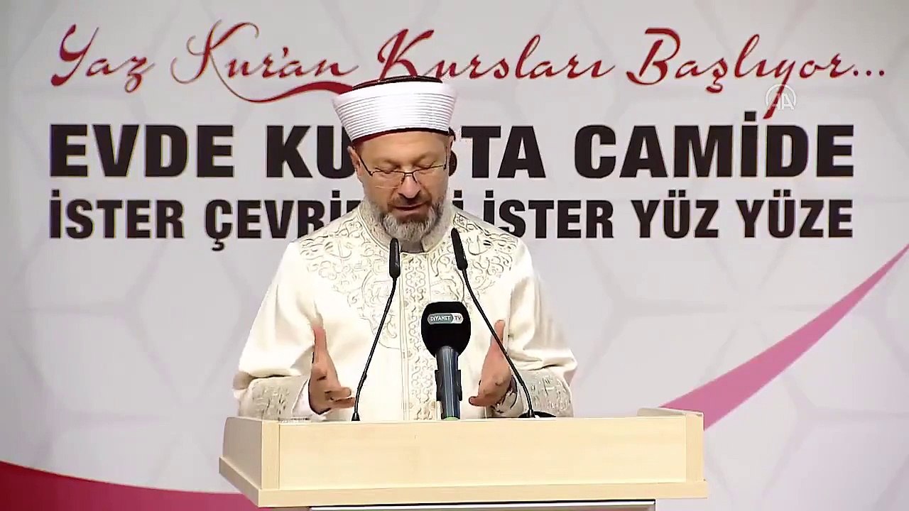 Diyanet İşleri Başkanı Ali Erbaş; “Çocuklarımızı cennet çiçekleri olarak görelim”