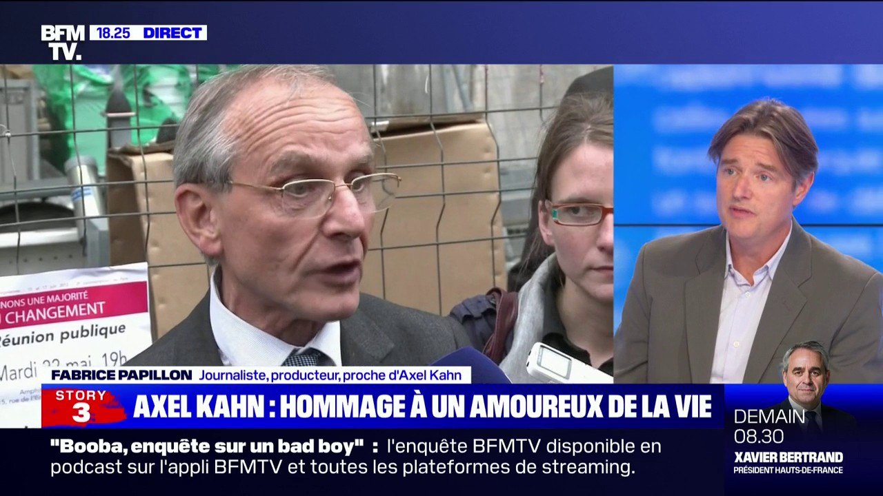 Fabrice Papillon rend hommage à Axel Kahn: "Il...