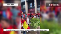 Euro2020, tifosi in delirio prima di Italia Spagna: i video da Wembley