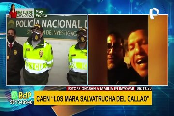 Caen “maras salvatruchas del Callao” quienes se dedicarían a la extorsión