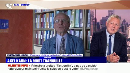 Emmanuel Hirsch rend hommage à Axel Kahn, "un humaniste avec des convictions extrêmement fortes et un sens de l'autre"