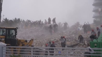 Se complica la búsqueda de víctimas del derrumbe ante llegada de Elsa