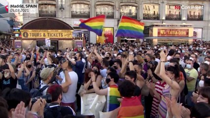 Spain protest against homophobia after gay man murdered