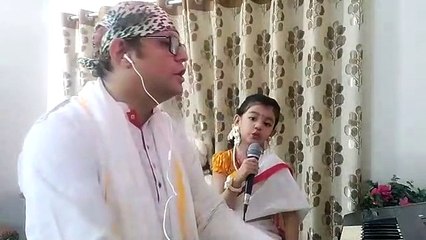 Daughter sing for Father