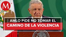 AMLO pide a gente de Aguililla a no involucrarse con la delincuencia