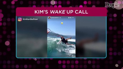 Kim Kardashian Wipes Out While Wakeboarding Over Fourth of July Weekend
