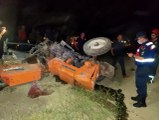 Otomobil traktöre arkadan çarptı: 5 ağır yaralı