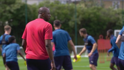 Patrick Vieira's first day as Crystal Palace boss