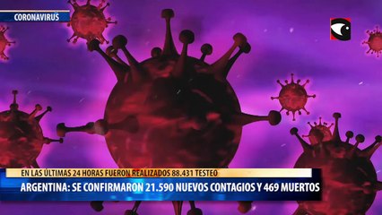 Download Video: Coronavirus en Argentina: confirmaron 469 muertes y 21.590 contagios en las últimas 24 horas