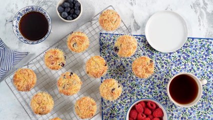 Any-Berry Muffins with Cornmeal Streusel
