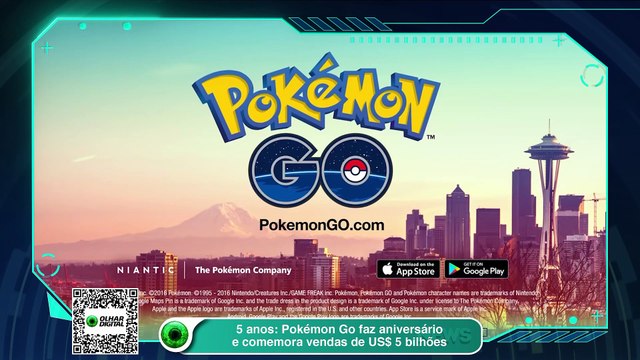 5 anos- Pokémon Go faz aniversário e comemora vendas de US$ 5 bilhões