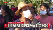 El cuerpo de una mujer sin vida fue encontrada en un lote baldío en Warnes