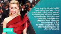 Amber Heard Secretly Welcomes Baby Girl