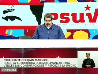 Pdte. Maduro: El 8 de agosto ganarán las bases de este poderoso movimiento político llamado PSUV