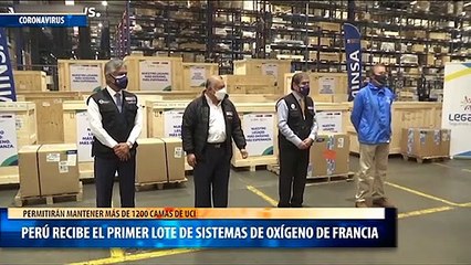 perú recibe el primer lote de sistemas de oxígeno de Francia