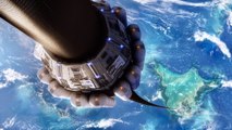 Space Elevator Connecting Earth To Space Station