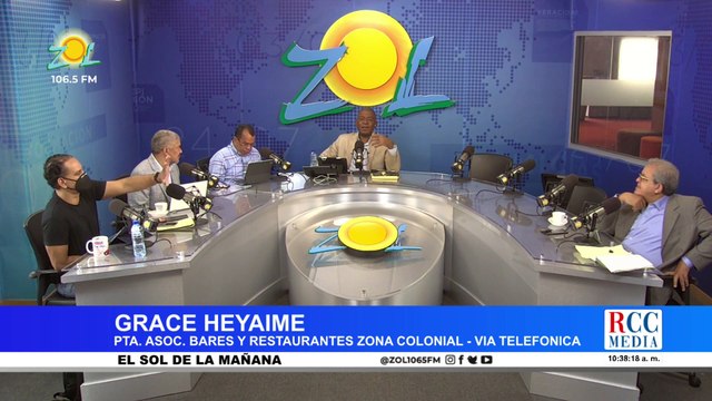 Grace Heyaime Pta. Asoc. Bares y Restaurantes Zona Colonial comenta el horario del toque de queda