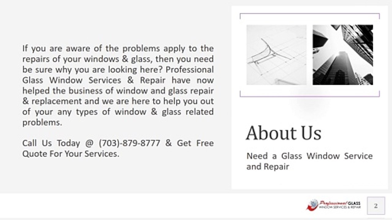 Residential Glass Repair Services in Washington DC