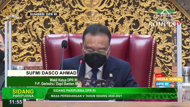 Momen Interupsi Anggota Dicueki Pimpinan DPR di Rapat Paripurna
