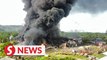 Plastics manufacturing factory in Penang mostly destroyed in fire