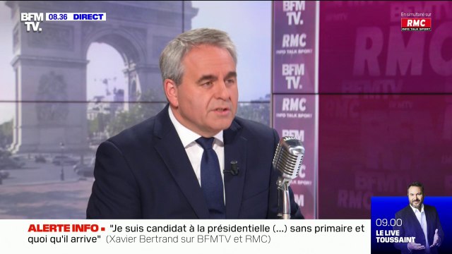 Xavier Bertrand: Je suis candidat pour être président de la République pour un mandat de 5 ans et c'est tout