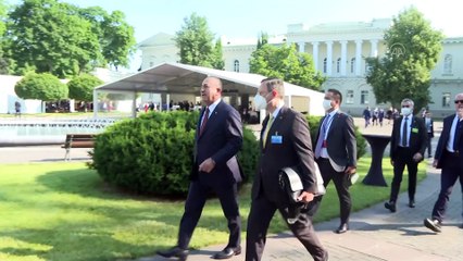 VILNIUS - Bakan Çavuşoğlu, 4. Ukrayna Reform Konferansı'na katılmak üzere Litvanya'da - Aile fotoğrafı