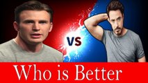 Chris Evans Vs Robert Downey Jr. Comparison - Captain America vs Iron Man