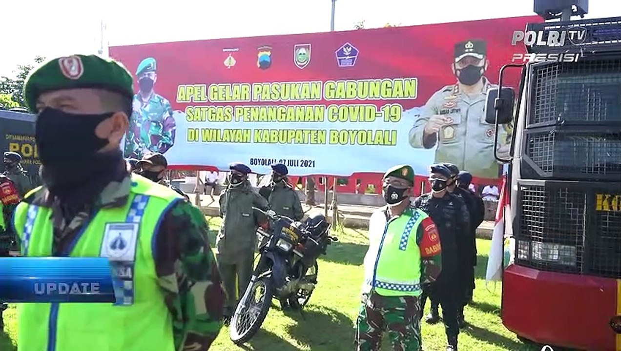 Kapolda Jateng dan Pangdam IV Diponegoro Meninjau PPKM Darurat di Wilayah Boyolali