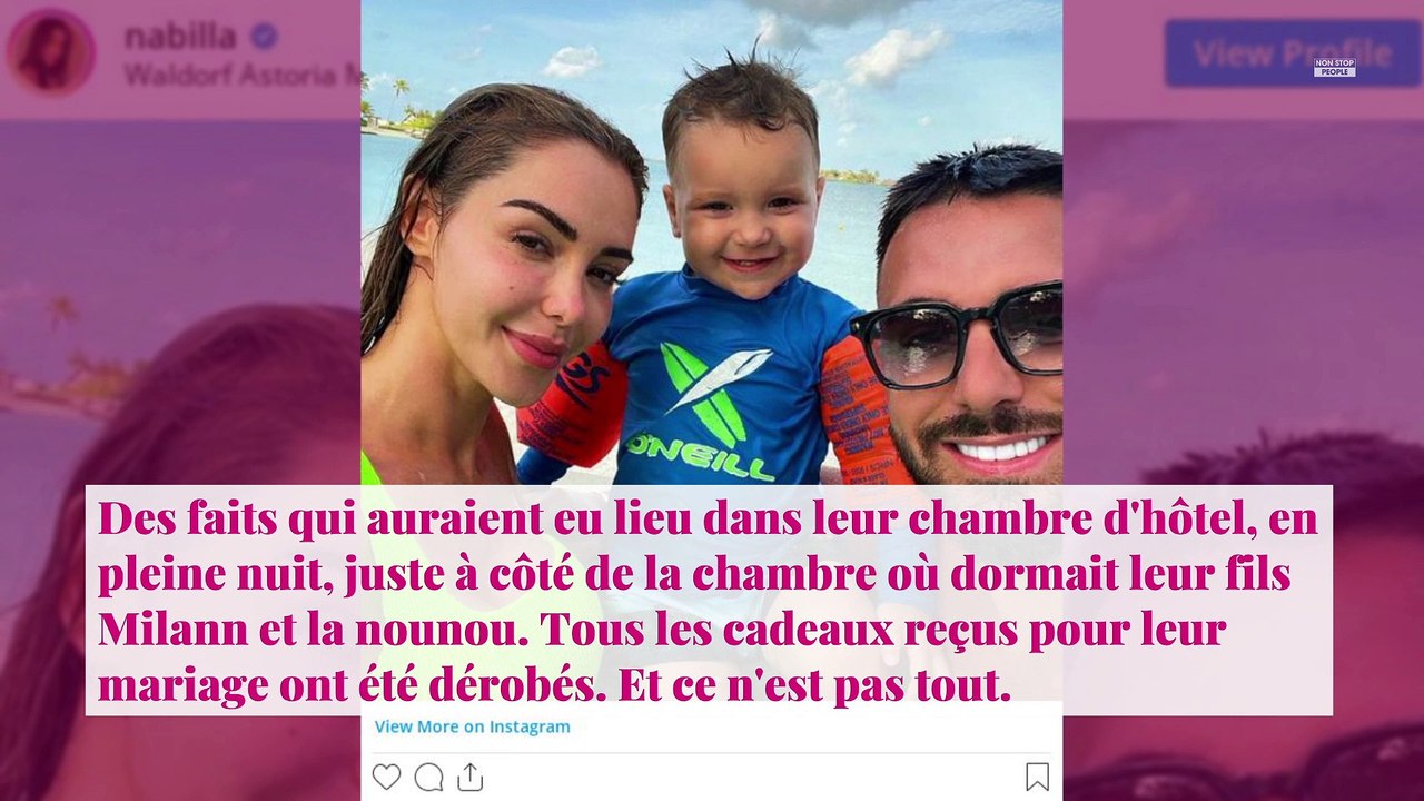 Nabilla et Thomas Vergara cambriolés lors de leur mariage, que leur a-t-on volé ?