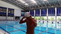DENİZLİ - Çocukken abisinin madalyalarına hırslanan milli yüzücü, olimpiyatlarda kulaç atacak
