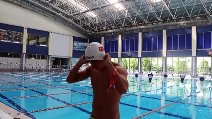 DENİZLİ - Çocukken abisinin madalyalarına hırslanan milli yüzücü, olimpiyatlarda kulaç atacak