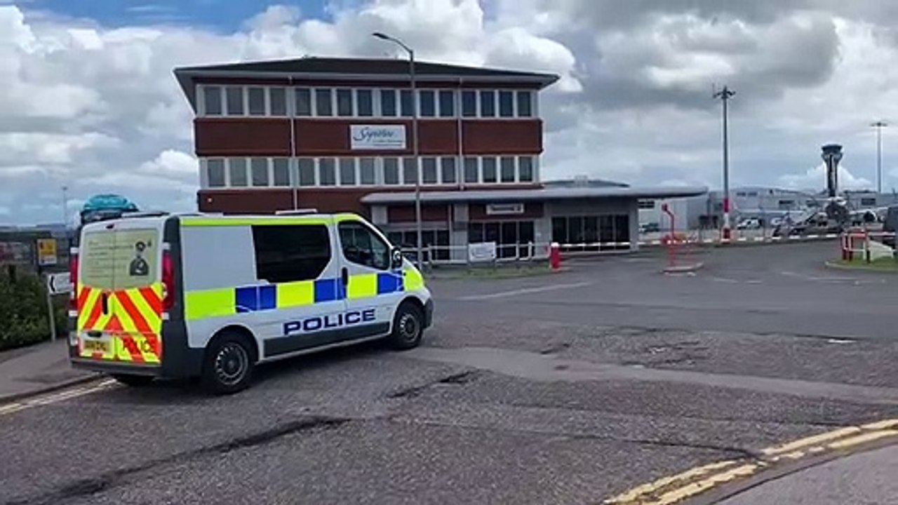 Moment the Denmark national team arrived in England ahead of their Euro 2020 semi-final clash with England