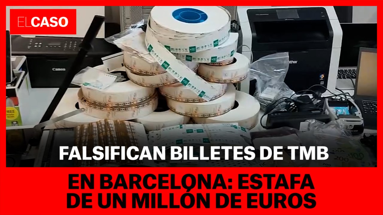 Cau la banda que fasifica bitllets de TMB a Barcelona 1 milió d'euros