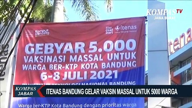 ITENAS Bandung Gelar Vaksin Massal Untuk 5000 Warga