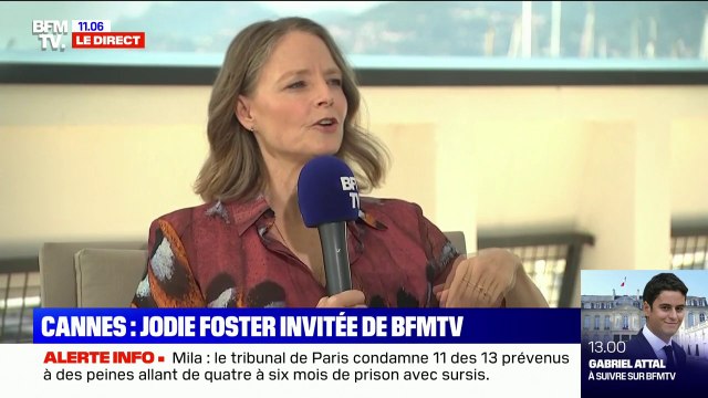 Jodie Foster: Recevoir une palme d'or d'honneur, c'est le top, parce que c'est la France