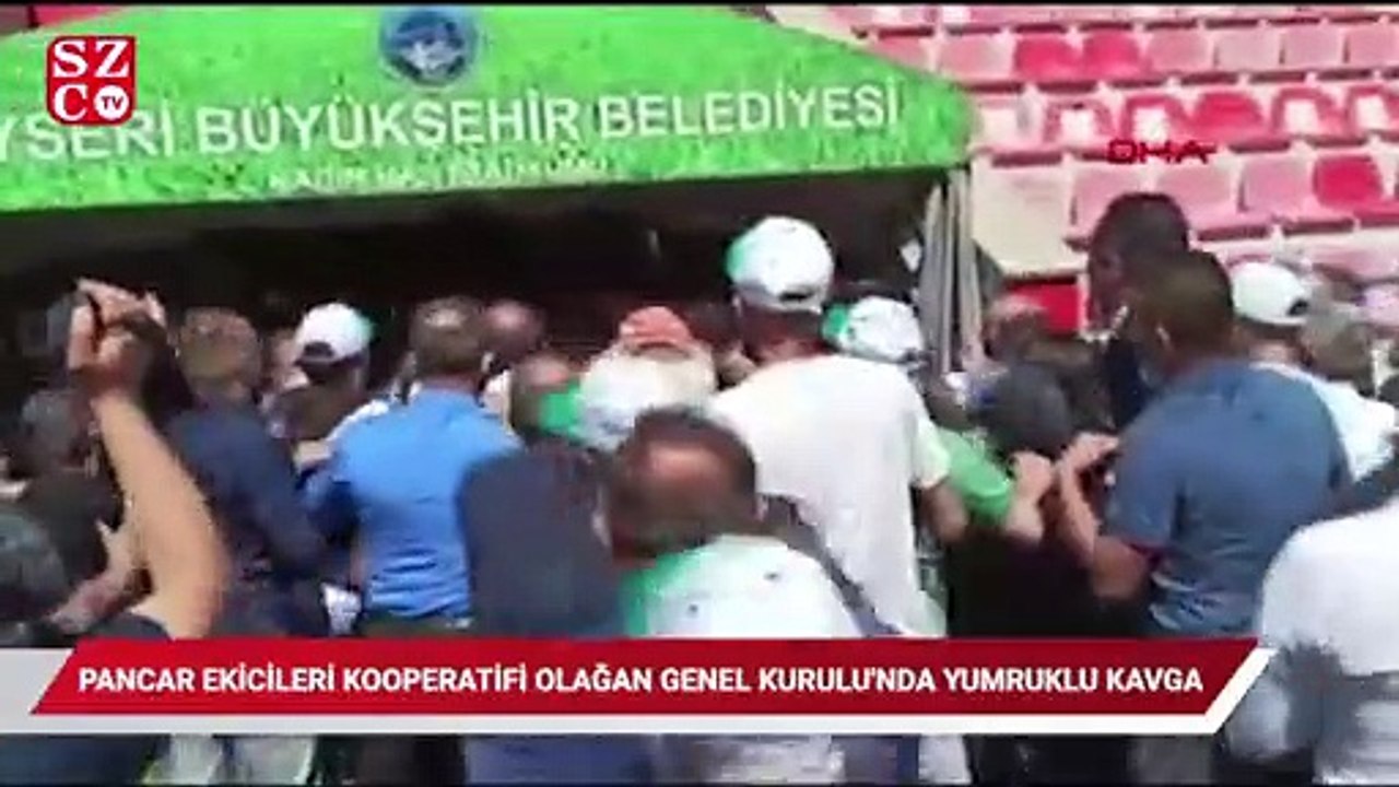 Pancar ekicileri kooperatifi olağan genel kurulu'nda yumruklu kavga