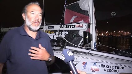 HATAY - Türkiye'nin dört denizini yelkenliyle hiç durmadan aşan Tolga Pamir, 16 günlük zorlu yolculuğunu anlattı
