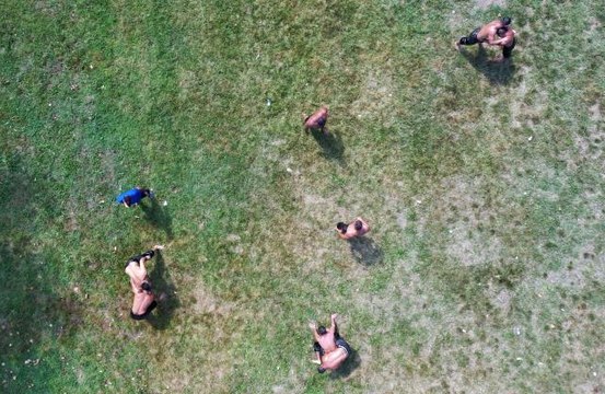 Kırkpınar'da altın kemer için mücadele edecek başpehlivanlar son antrenmanlarını yaptı