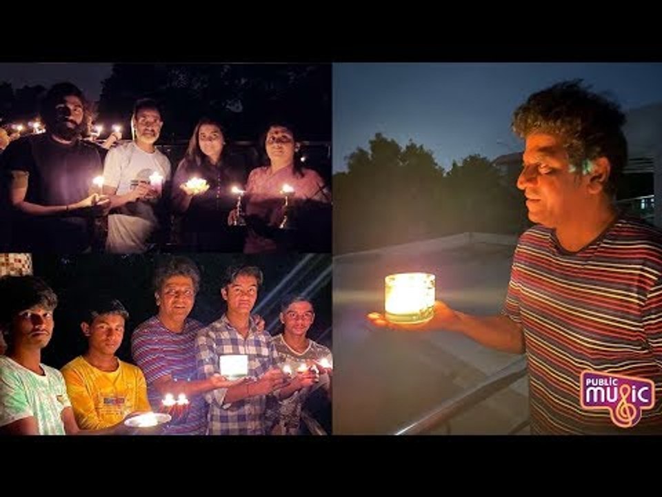 Shivarajkumar & Raghavendra Rajkumar Light Candles With Family Members
