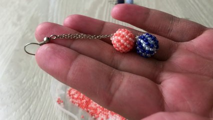 Kum boncuktan top yapılışı...Sand bead ball