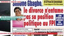 Le Titrologue du 07 Juillet 2021 / Simone Gbagbo : « Le divorce n’entame pas ma position politique au FPI »