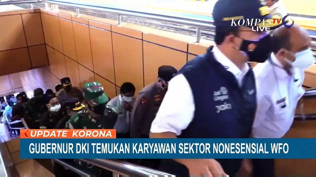 Sidak ke Stasiun Cikini, Anies Temukan Banyak Pekerja Non-Esensial Masih WFO